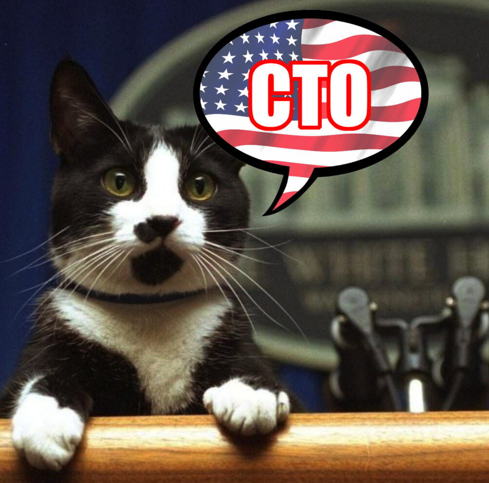 Cat CTO Sticker